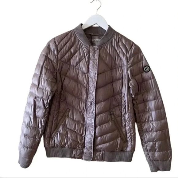 Bernardo Tornado Shiny Purple Packable Down Puffer Sustainable Lightweight S - Picture 1 of 14
